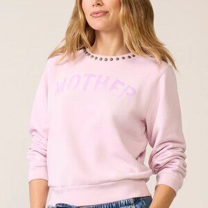 MOTHER The Camper Studded Sweatshirt